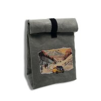 Rolltop Lunchbag HELENE von Papyr in Mossgrey aus veganem...